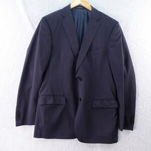 Zegna‎ Men's Size 50R Navy Wool Blend Suit Jacket Blazer Business Preppy Office